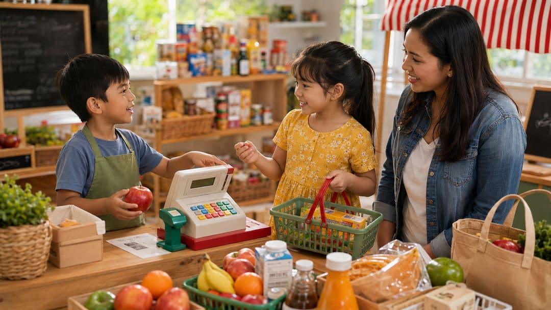 Pretend Shopping Language Skills