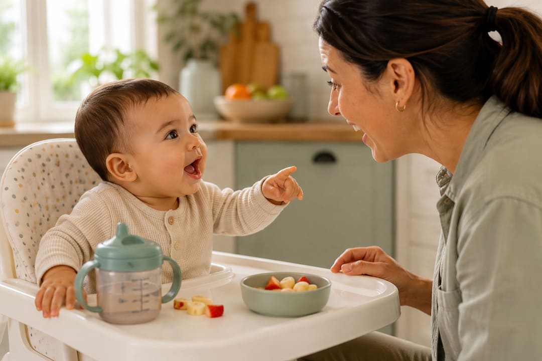 babbling to first words