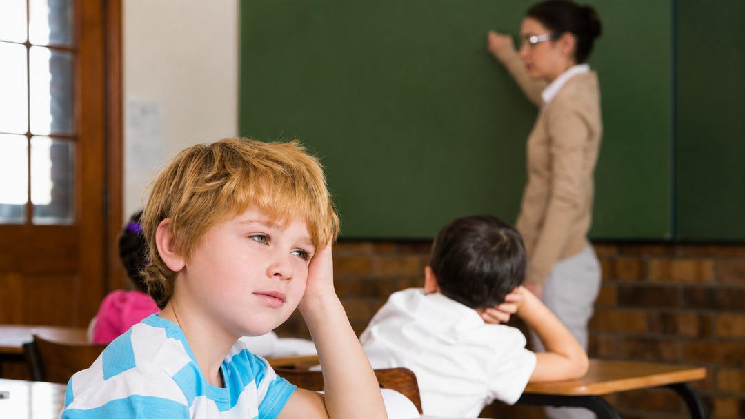 child not talking at school